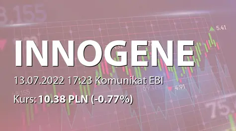 Inno-Gene S.A.: Terminy przekazywania raportów okresowych w 2022 roku - korekta (2022-07-13)
