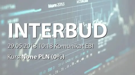 Interbud-Lublin S.A.: Informacja o nieprzyjęciu do stosowania zasad ładu korporacyjnego (2013-05-29)