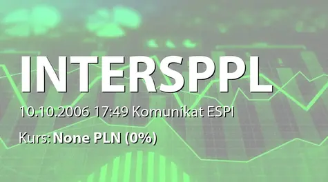 Intersport Polska S.A.: Korekta umowy z TU Allianz Polska SA - 24/2006  (2006-10-10)