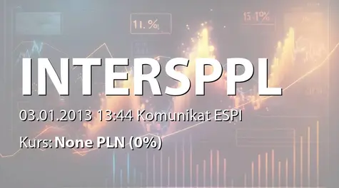 Intersport Polska S.A.: Oświadczenie o przekazywaniu raportów miesięcznych w 2013 roku (2013-01-03)