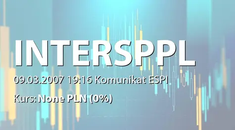 Intersport Polska S.A.: Umowa  ubezpieczenia z TU Allianz SA - 3 mln zł (2007-03-09)