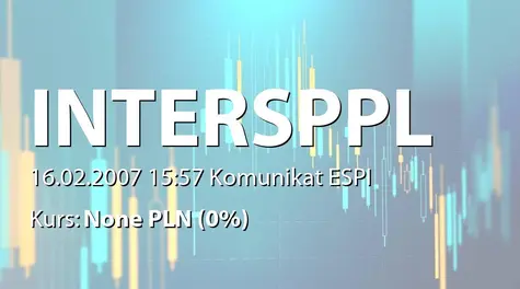 Intersport Polska S.A.: Zestawienie transakcji animatora (2007-02-16)