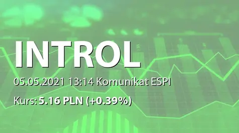 INTROL S.A.: NWZ - podjęte uchwały: połączenie z PWP Katowice sp. z o.o. (2021-05-05)