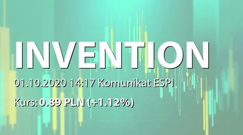 Inventionmed S.A.: Korekta raportu ESPI 25/2020 (2020-10-01)