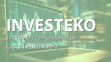 Investeko S.A.: Wybór audytora - Ekonomist sp.z o.o. (2020-11-18)