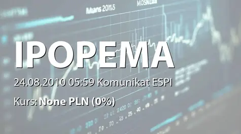 IPOPEMA Securities S.A.: SA-PSr 2010 (2010-08-24)