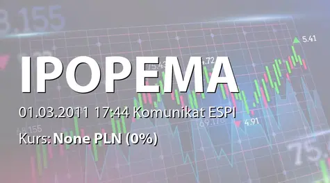IPOPEMA Securities S.A.: Sprzedaż akcji przez Ipopema TFI SA (2011-03-01)