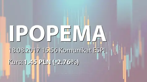 IPOPEMA Securities S.A.: Zmiana terminu przekazania SA-P 2017 (2017-08-18)