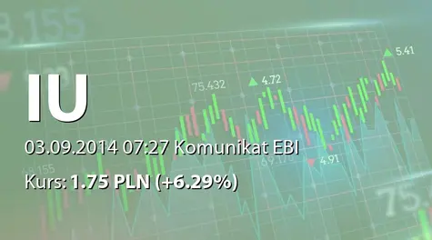 Internet Union S.A.: Zakończenie skupu akcji własnych (2014-09-03)
