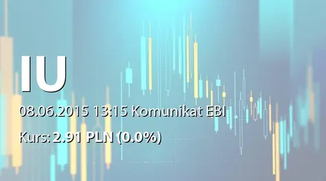 Internet Union S.A.: ZWZ - projekty uchwał: podział zysku (2015-06-08)