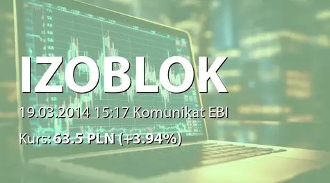 IZOBLOK S.A.: Sprzedaż akcji przez Metalwork Silesia Sp. z o.o. i wspólnicy SKA (2014-03-19)