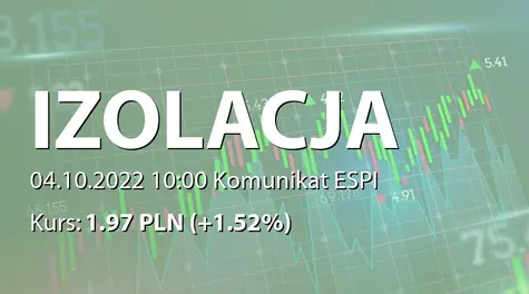 IZOLACJA-JAROCIN S.A.: Rezygnacja członka RN - korekta (2022-10-04)