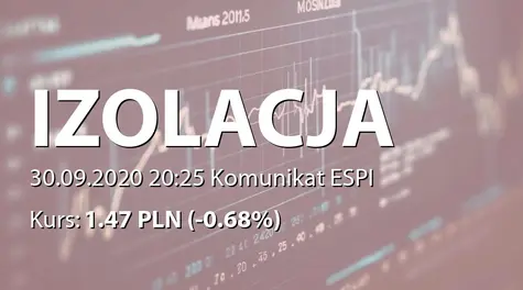 IZOLACJA-JAROCIN S.A.: SA-P 2020 (2020-09-30)