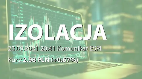 IZOLACJA-JAROCIN S.A.: SA-P 2021 (2021-09-23)