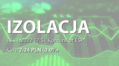 IZOLACJA-JAROCIN S.A.: SA-Q3 2022 (2022-11-18)