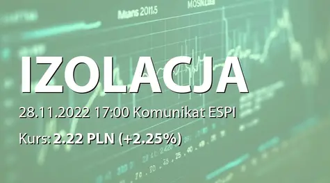 IZOLACJA-JAROCIN S.A.: SA-Q3 2022 - skorygowany (2022-11-28)