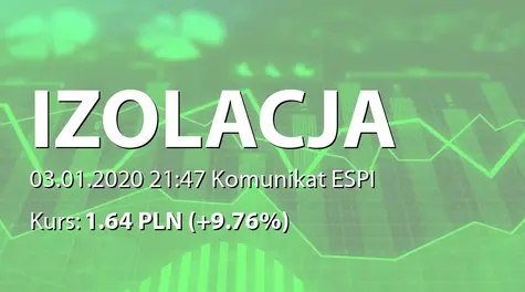 IZOLACJA-JAROCIN S.A.: Terminy przekazywania raportów w 2020 roku (2020-01-03)