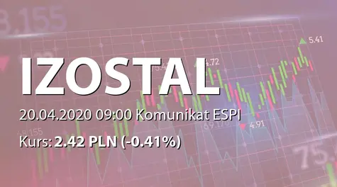 Izostal S.A.: Wybór oferty Spółki przez OGP Gaz-System SA (2020-04-20)