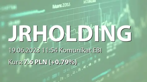 JR HOLDING Alternatywna Spółka Inwestycyjna S.A.: Rejestracja podwyższenia kapitału w KRS (2023-06-19)