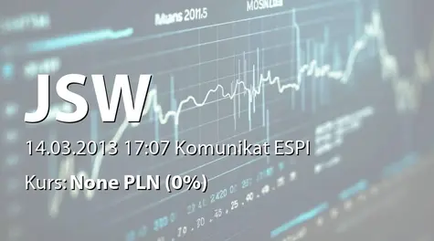 Jastrzębska Spółka Węglowa S.A.: SA-RS 2012 (2013-03-14)