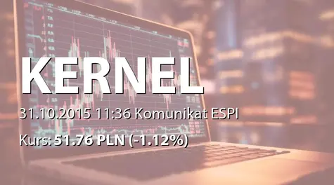 Kernel Holding S.A.: Transaction by the insider (2015-10-31)