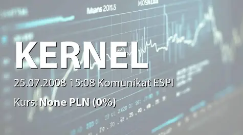 Kernel Holding S.A.: Zakup akcji przez Namsen Ltd. (2008-07-25)