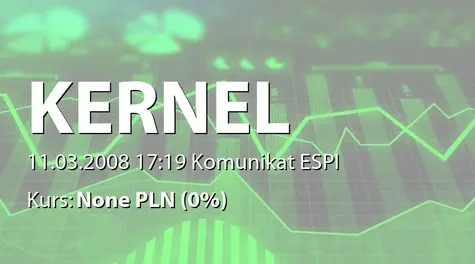 Kernel Holding S.A.: Zakup udziałów Kernel Holding SA przez Capital Research and Management (2008-03-11)