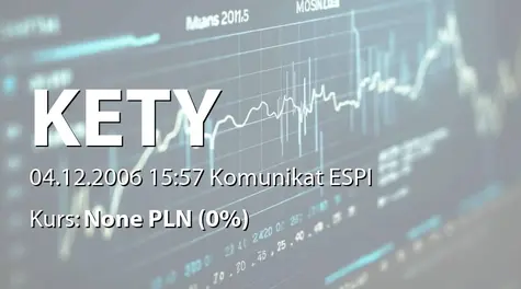 Grupa Kęty S.A.: Rejestracja obniżenia kapitału Alutech sp. z o.o. w KRS (2006-12-04)
