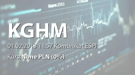 KGHM Polska Miedź S.A.: Umowa z Prysmian Metals Ltd.  (2013-02-01)