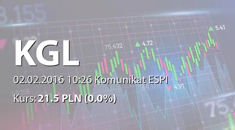 KGL S.A.: Dopuszczenie do obrotu akcji serii A1, B1, C  (2016-02-02)