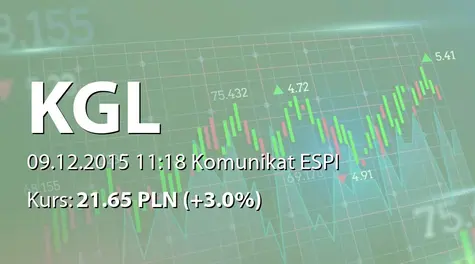 KGL S.A.: Korekta raportu ESPI nr 2/2015 (2015-12-09)