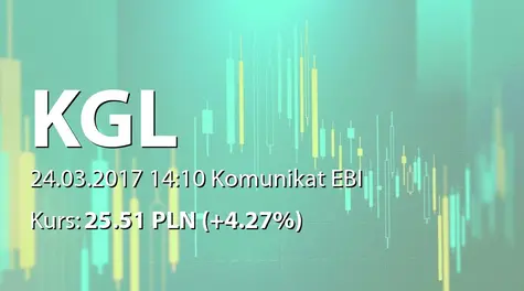 KGL S.A.: Raport dotyczÄcy incydentalnego naruszenia Dobrych Praktyk (2017-03-24)