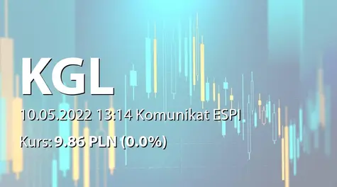 KGL S.A.: Szacunkowe przychody ze sprzedaży za I kw. 2022 (2022-05-10)