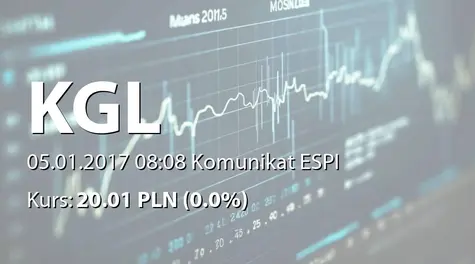 KGL S.A.: Terminy przekazywania raportów w 2017 roku (2017-01-05)