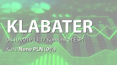 Klabater S.A.: Informacja produktowa (2019-10-08)