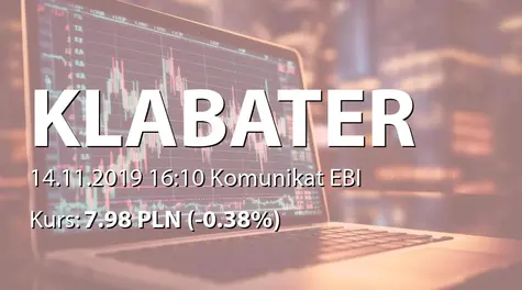 Klabater S.A.: SA-Q3 2019 (2019-11-14)