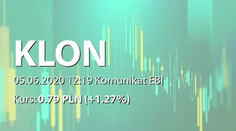 Klon S.A.: Zmiana terminu przekazania SA-Q1 2020 (2020-06-05)