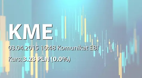 Kancelaria Medius S.A. w restrukturyzacji: Zmiana terminu przekazania SA-R 2014 (2015-04-03)