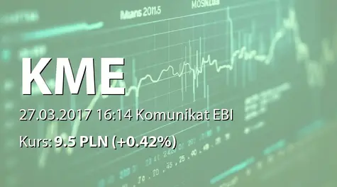 Kancelaria Medius S.A. w restrukturyzacji: Zmiana warunkĂłw emisji obligacji serii K (2017-03-27)