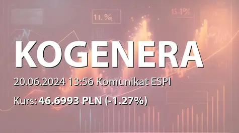 Zespół Elektrociepłowni Wrocławskich Kogeneracja S.A.: ZWZ - przerwa w obradach do 28.06.2024 (17:00) (2024-06-20)