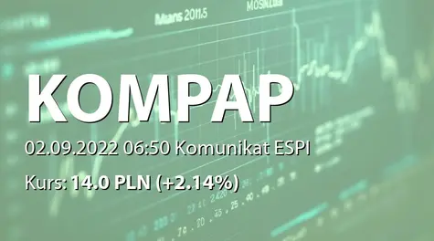 Przedsiębiorstwo Produkcyjno Handlowe KOMPAP S.A.: SA-PSr 2022 (2022-09-02)