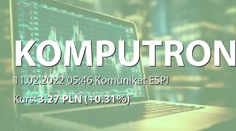 Komputronik S.A.: Propozycje układowe Komputronik Biznes sp. z o.o. (2022-02-11)