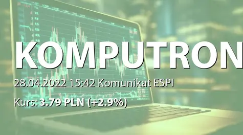 Komputronik S.A.: Przyjęcie układu w postępowaniu restrukturyzacyjnym Spółki (2022-04-28)