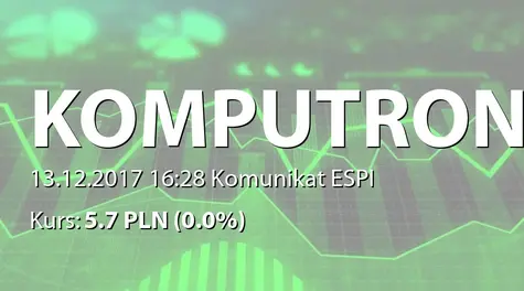 Komputronik S.A.: SA-PSr 2017/2018 (2017-12-13)