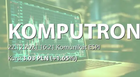 Komputronik S.A.: SA-PSr 2021/2022 (2021-12-22)