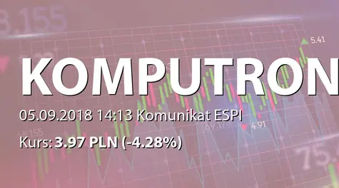 Komputronik S.A.: SA-R 2017/2018 - skorygowany (2018-09-05)