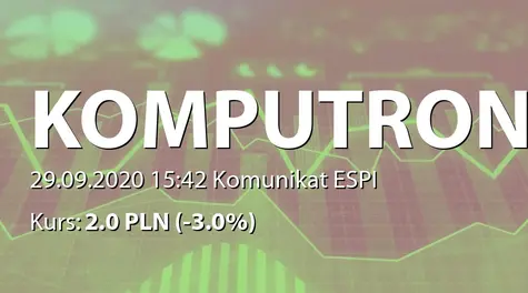 Komputronik S.A.: Umowa faktoringowa z Eurofactor Polska SA (2020-09-29)