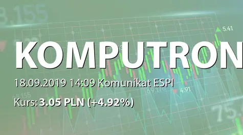 Komputronik S.A.: Upoważnienie do wykonania prawa głosu na ZWZ (2019-09-18)