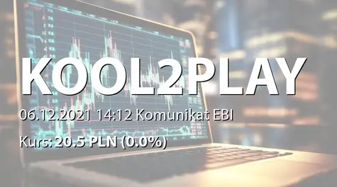 Kool2Play S.A.: NWZ - podjęte uchwały: emisja akcji serii G (2021-12-06)