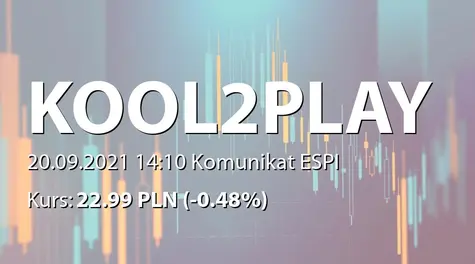 Kool2Play S.A.: Uzgodnienie planu połączenia z Buzzrounds sp. z o.o. (2021-09-20)